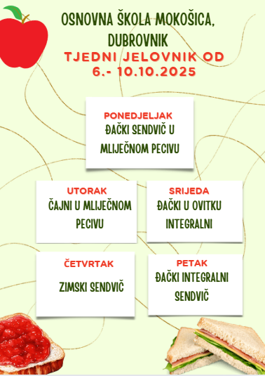 PREHRANA OD 6. – 10.10.2025