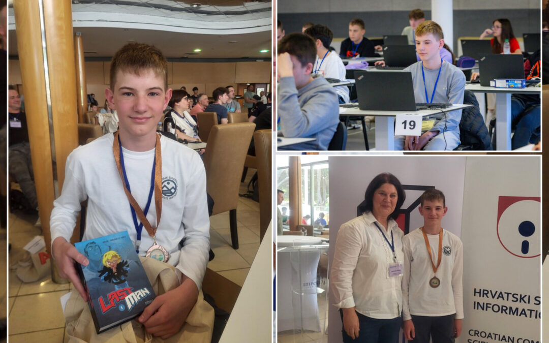 IVAN ŠIMIĆ OSVAJA 3. MJESTO NA DRŽAVNOM NATJECANJU IZ INFORMATIKE!