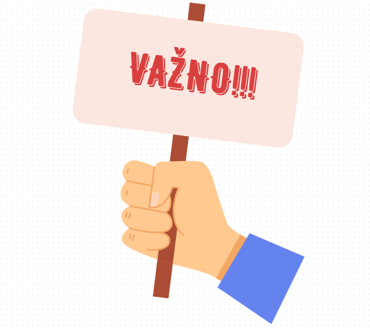 VAŽNA OBAVIJEST!!!