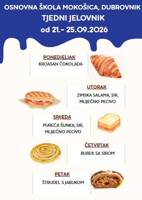 PREHRANA OD 21. – 25.09.2026