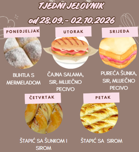 PREHRANA OD 28.09. – 02.10.2026