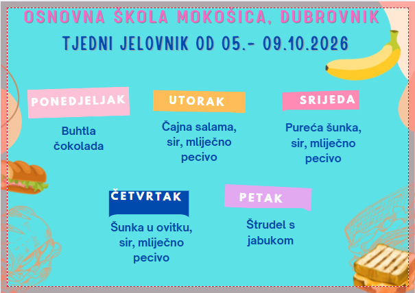 PREHRANA OD 05. – 09.10.2026